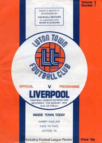 Match programme